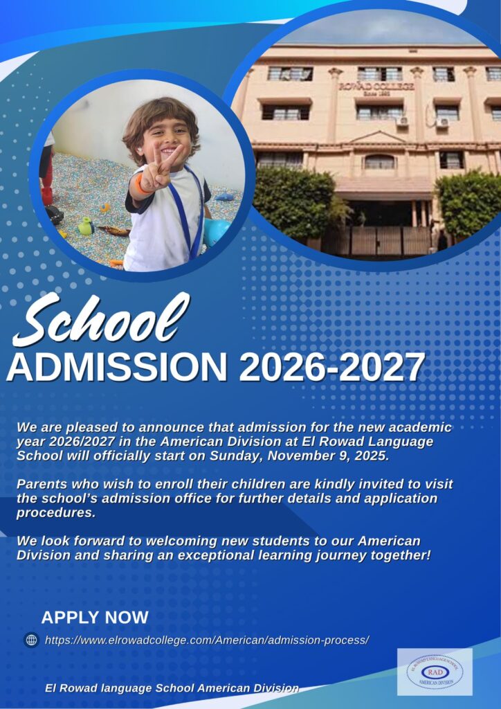 Admission for the new academic year 2026/2027 – EL ROWAD LANGUAGE ...